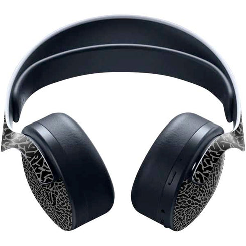 Elephant Print Black PULSE 3D Wireless Headset for PS5 Skin