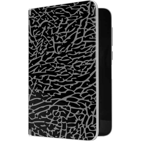 Elephant Print Black Surface Duo Skin