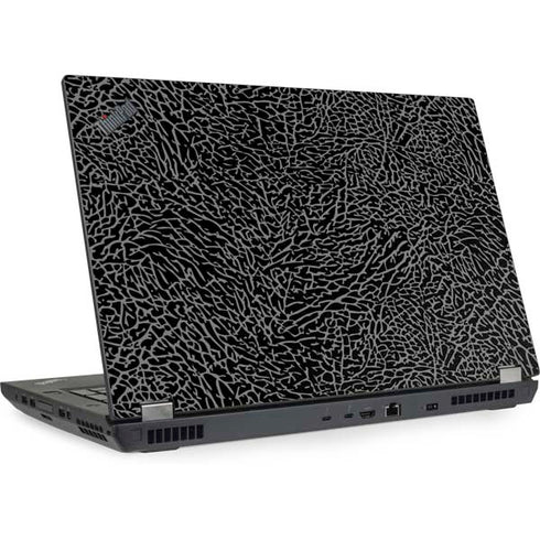 Elephant Print Black Lenovo ThinkPad Skin