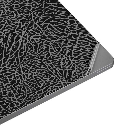 Elephant Print Black Universal Laptop 12in (9.8 x 6.8in) Skin