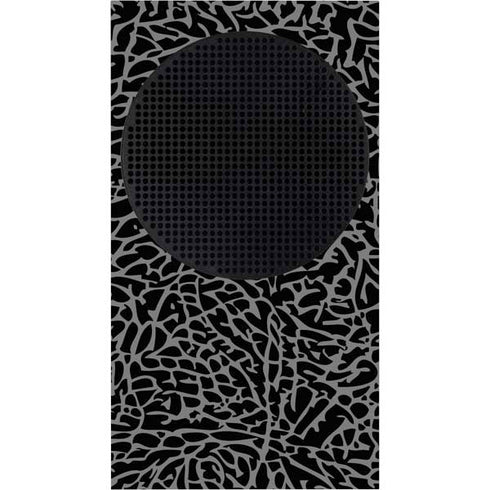 Elephant Print Black Xbox Series S Console Skin