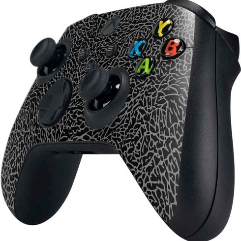 Elephant Print Black Xbox Series X Controller Skin