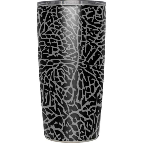 Elephant Print Black Yeti 20oz Tumbler Skin
