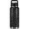 Elephant Print Black YETI Rambler 36oz Bottle Skin