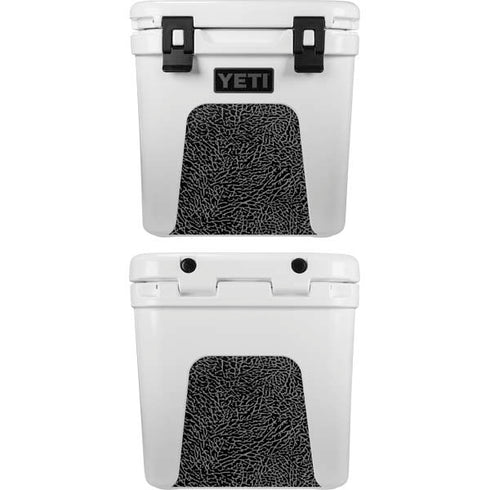 Elephant Print Black YETI Roadie 24 Hard Cooler Skin