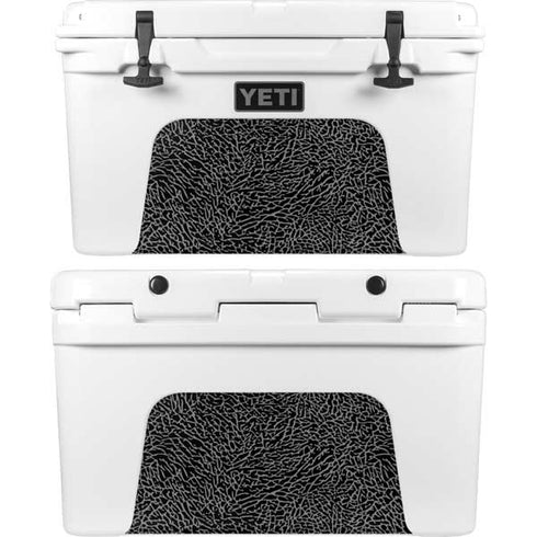 Elephant Print Black YETI Tundra 45 Hard Cooler Skin