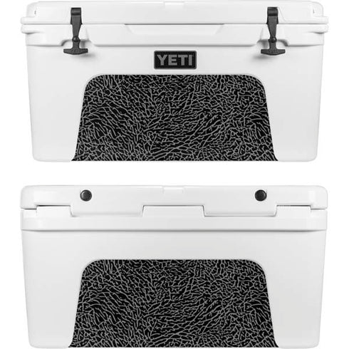 Elephant Print Black YETI Tundra 75 Hard Cooler Skin