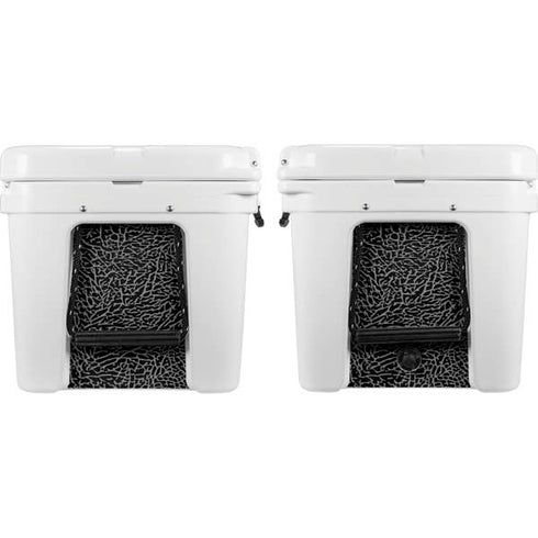 Elephant Print Black YETI Tundra 75 Hard Cooler Skin