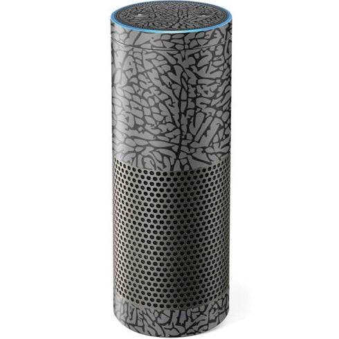 Elephant Print Grey Amazon Echo Skin