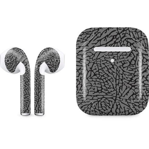 Elephant Print Grey Apple AirPods 2 Skin