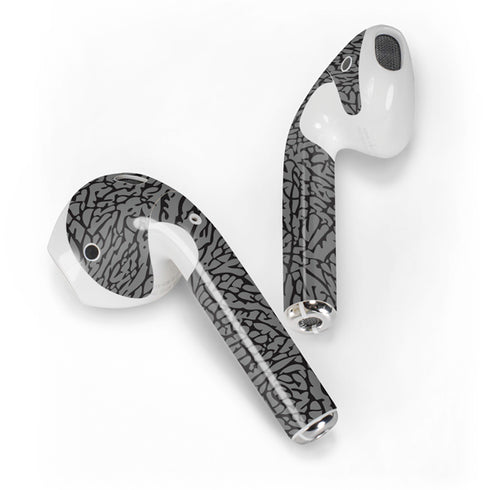 Elephant Print Grey Apple AirPods 2 Skin