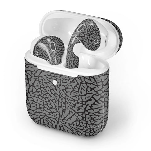 Elephant Print Grey Apple AirPods 2 Skin