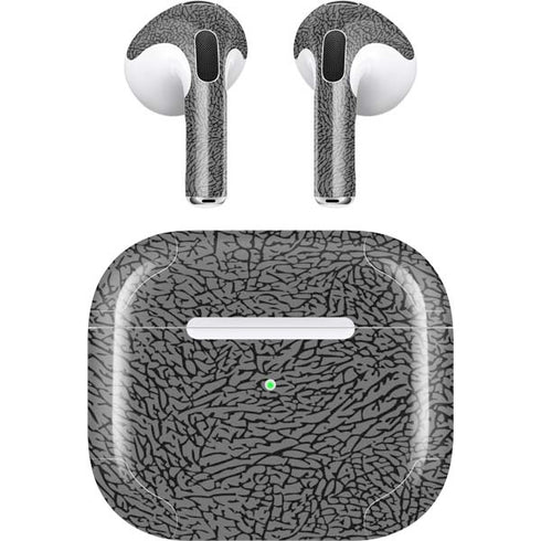 Elephant Print Grey Apple AirPods (3rd Gen 2021) Skin