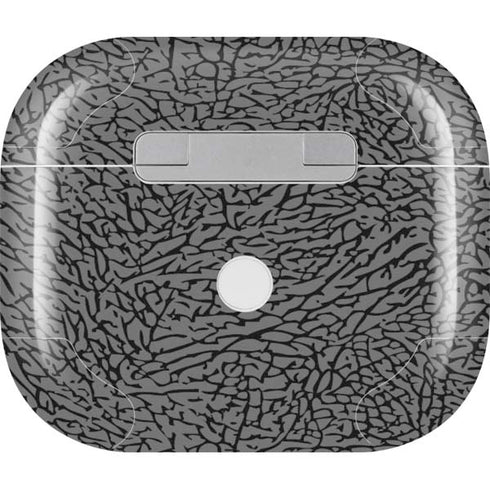 Elephant Print Grey Apple AirPods (3rd Gen 2021) Skin