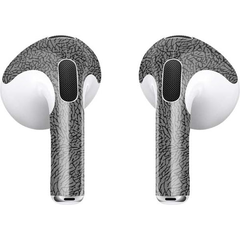 Elephant Print Grey Apple AirPods (3rd Gen 2021) Skin