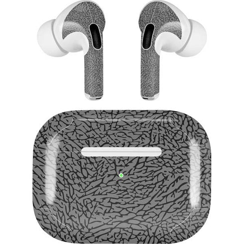 Elephant Print Grey Apple AirPods Pro Skin