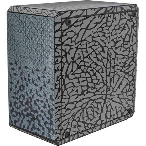 Elephant Print Grey Cooler Master MasterBox Q300L Mini Tower Skin