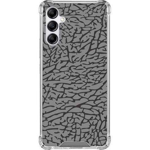 Elephant Print Grey Galaxy A14 5G Clear Case