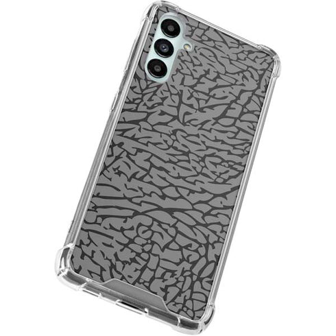Elephant Print Grey Galaxy A15 5G Clear Case