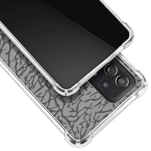 Elephant Print Grey Galaxy A52 5G Clear Case