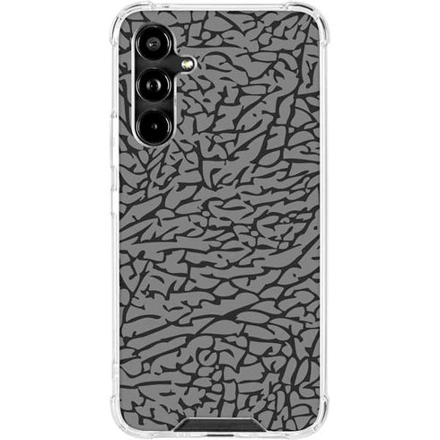 Elephant Print Grey Galaxy A54 5G Clear Case