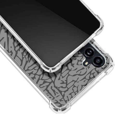 Elephant Print Grey Galaxy A54 5G Clear Case