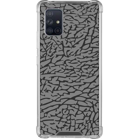 Elephant Print Grey Galaxy A71 5G Clear Case