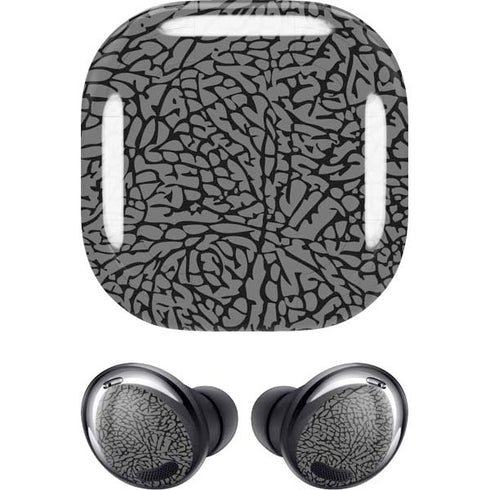Elephant Print Grey Galaxy Buds Pro Skin