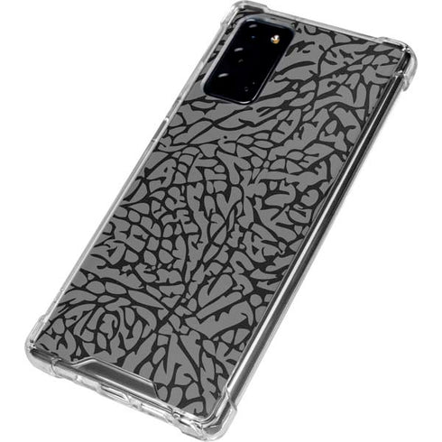 Elephant Print Grey Galaxy Note20 5G Clear Case
