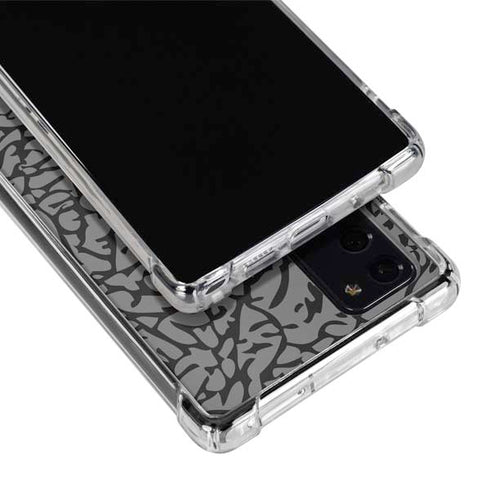 Elephant Print Grey Galaxy Note20 5G Clear Case