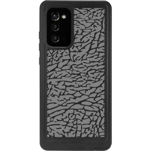 Elephant Print Grey Galaxy Note20 5G Waterproof Case