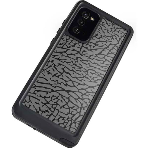Elephant Print Grey Galaxy Note20 5G Waterproof Case