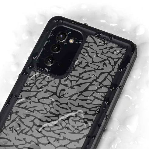 Elephant Print Grey Galaxy Note20 5G Waterproof Case