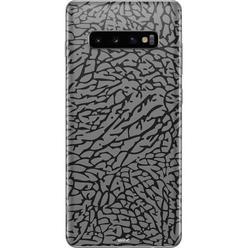 Elephant Print Grey Galaxy S10 Plus Skin