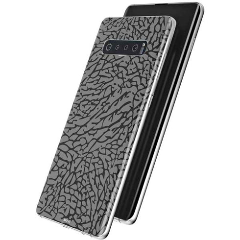Elephant Print Grey Galaxy S10 Skin