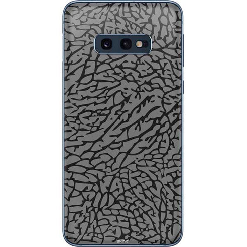 Elephant Print Grey Galaxy S10e Skin
