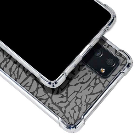 Elephant Print Grey Galaxy S20 FE Clear Case
