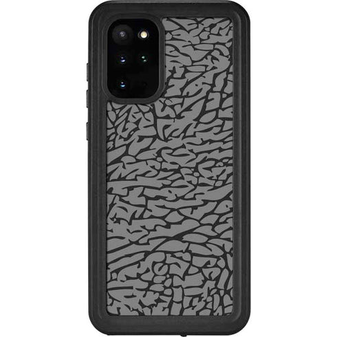 Elephant Print Grey Galaxy S20 Plus Waterproof Case