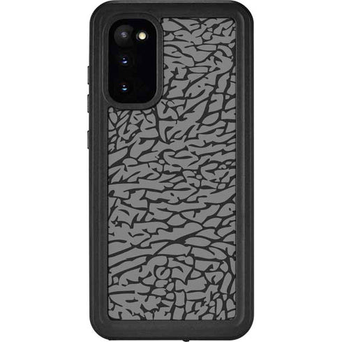 Elephant Print Grey Galaxy S20 Waterproof Case