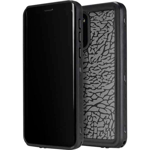 Elephant Print Grey Galaxy S20 Waterproof Case