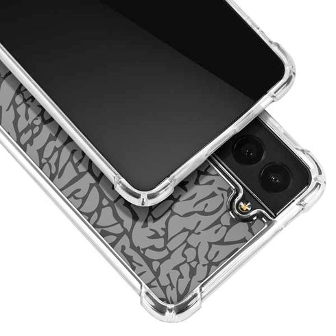 Elephant Print Grey Galaxy S21 5G Clear Case