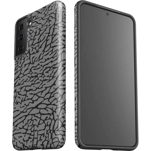 Elephant Print Grey Galaxy S21 FE Pro Case