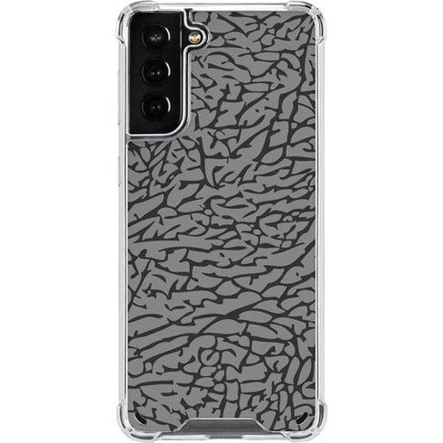 Elephant Print Grey Galaxy S21 Plus 5G Clear Case