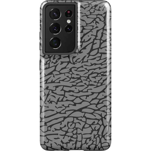 Elephant Print Grey Galaxy S21 Ultra 5G Pro Case