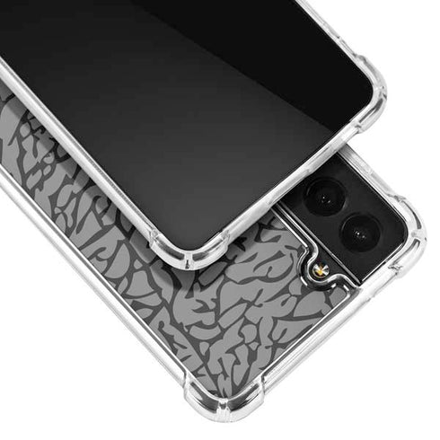 Elephant Print Grey Galaxy S22 Plus Clear Case