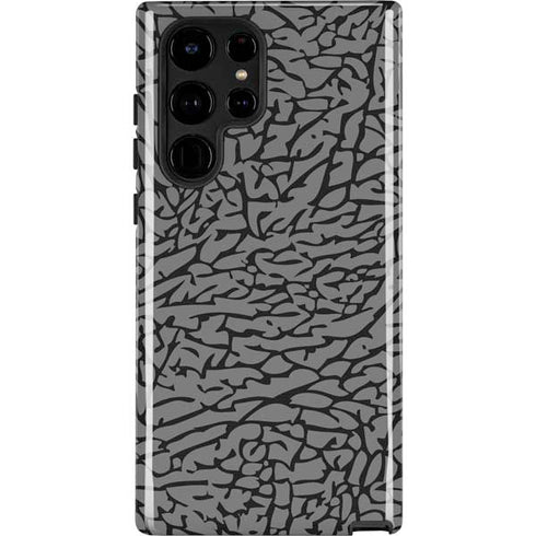 Elephant Print Grey Galaxy S22 Ultra Pro Case