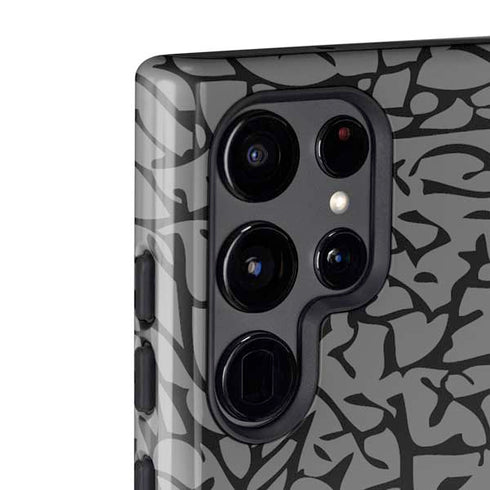 Elephant Print Grey Galaxy S22 Ultra Pro Case