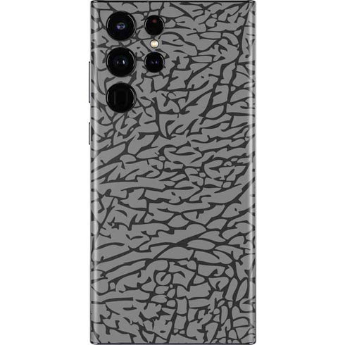 Elephant Print Grey Galaxy S22 Ultra Skin
