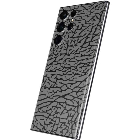 Elephant Print Grey Galaxy S22 Ultra Skin