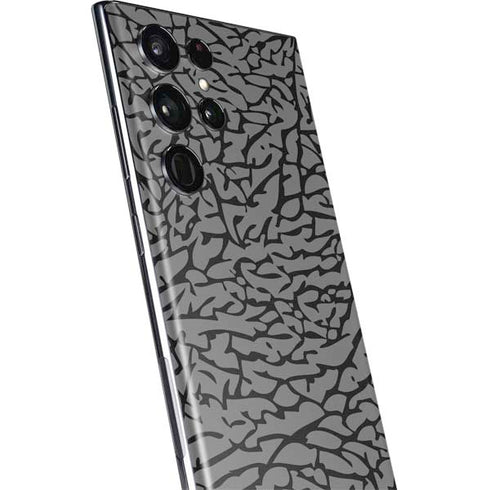 Elephant Print Grey Galaxy S22 Ultra Skin